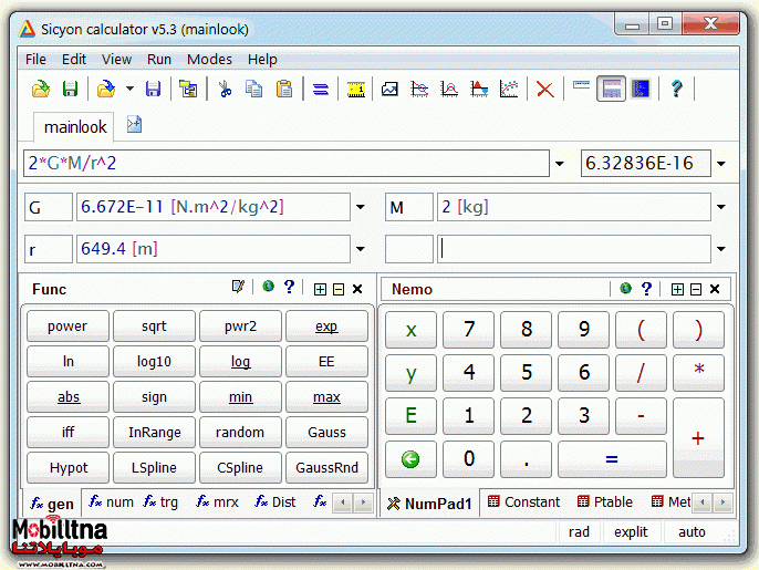 Sicyon Calculator