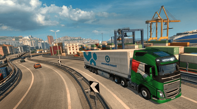 تحميل لعبة محاكاة الشاحنات Euro Truck Simulator 2 للكمبيوتر والجوال من ميديا فاير