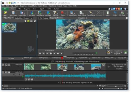 تحميل برنامج VideoPad Video Editor 2023 لتحرير الفيديو وعمل مونتاج فيديو للكمبيوتر مجانا برابط مباشر