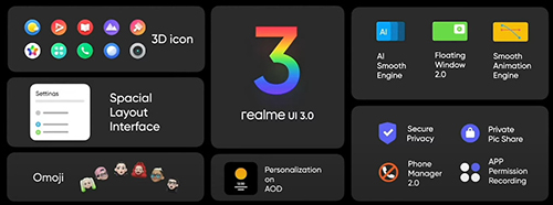 تحديث Realme UI 3.0 (اندرويد 12.0) لجميع هواتف ريلمي المؤهلة
