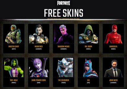 سكنات فورت نايت مجانًا 2023 free skins on Fortnite