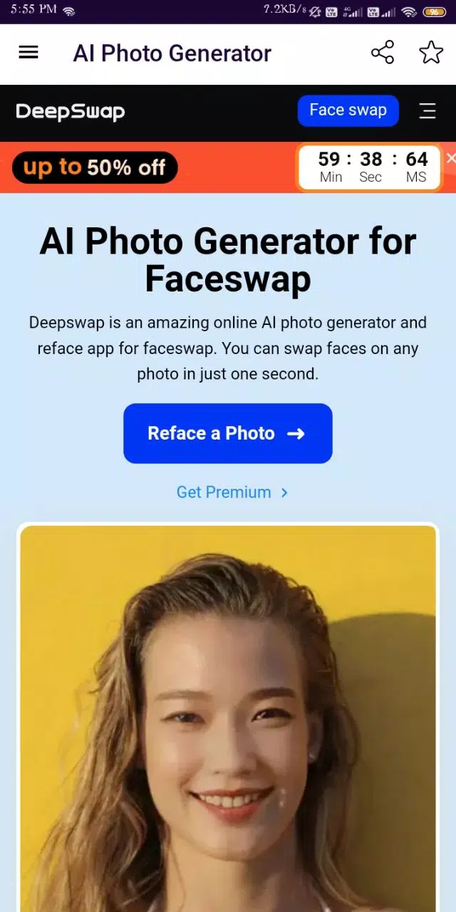 تحميل تطبيق Deepswap Ai لتبديل الوجه للصور والفيديو للاندرويد والايفون 2024 اخر اصدار مجانا